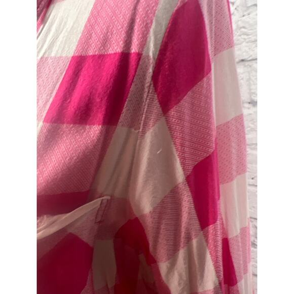 Khakis & Co Pink Plaid Button-Up Blouse - Women's 1X - Picture 2 of 7